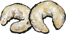 Kifli Almond Cookies