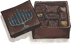 Hanukkah Edible Box of Chocolates