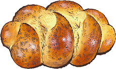 Rosh Hashanah Braided Moroccan Challah Bread